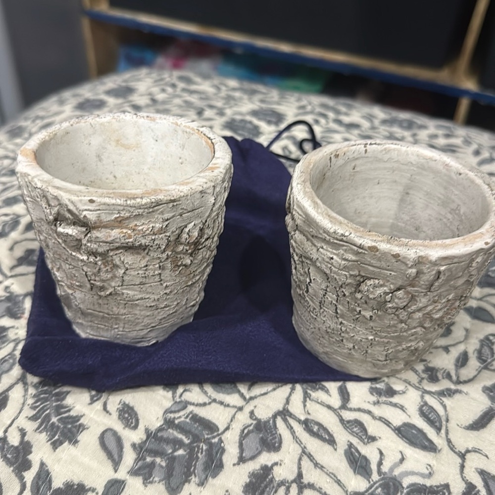 Arhaus mini candle holders